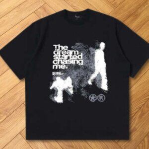The Dream Started Chasing Me Streetwear Tee Black